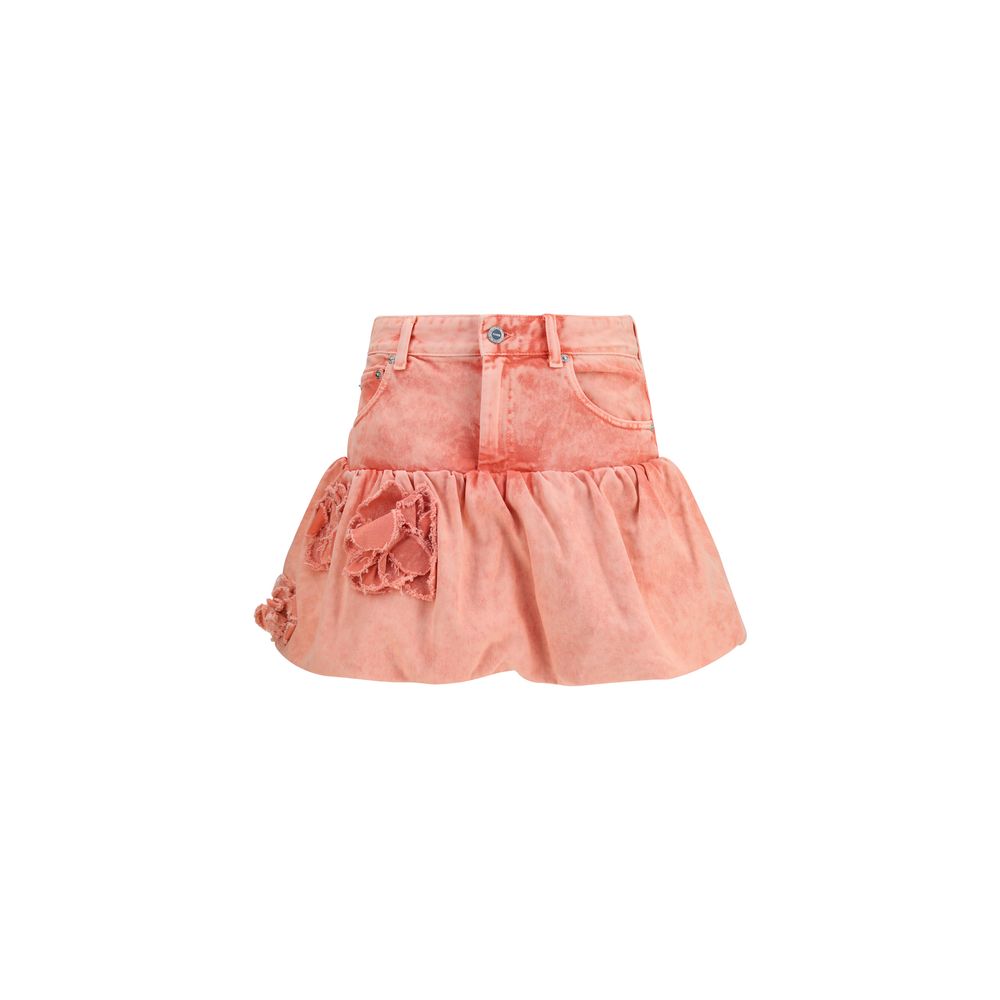 Ganni Multicolor Cotton Mini Skirt