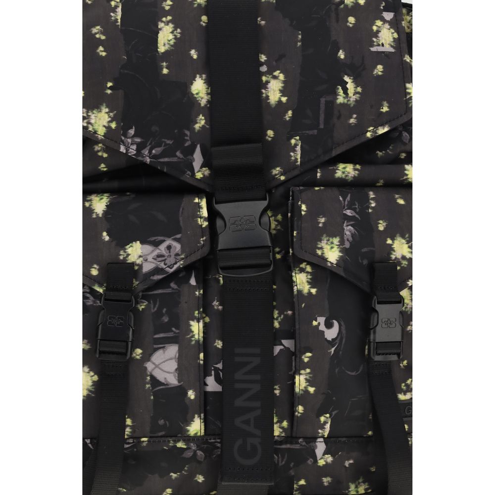 Ganni Multicolor Recycled Polyamide Backpack