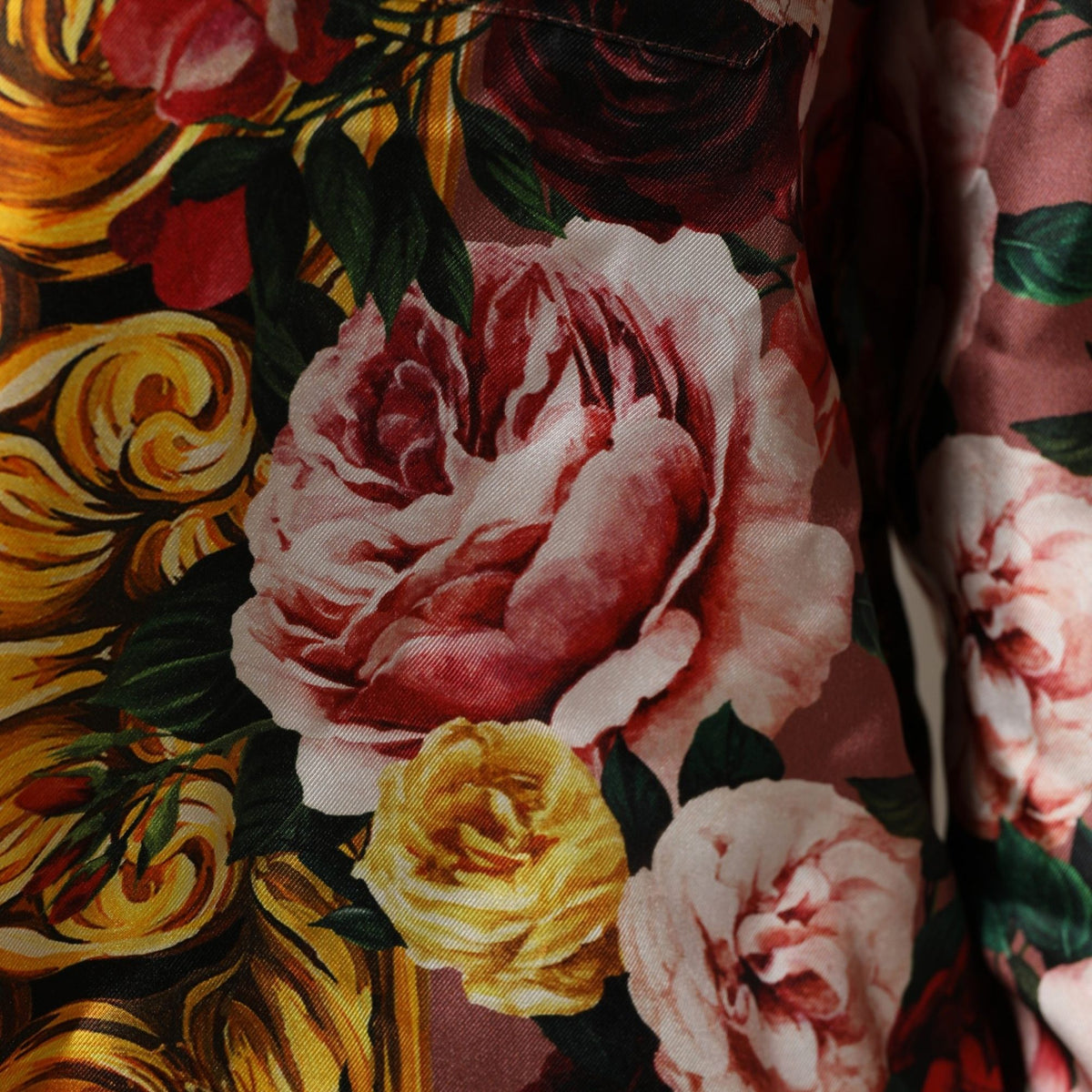 Dolce & Gabbana Multicolor Floral Long Sleeves Button Down Shirt Top
