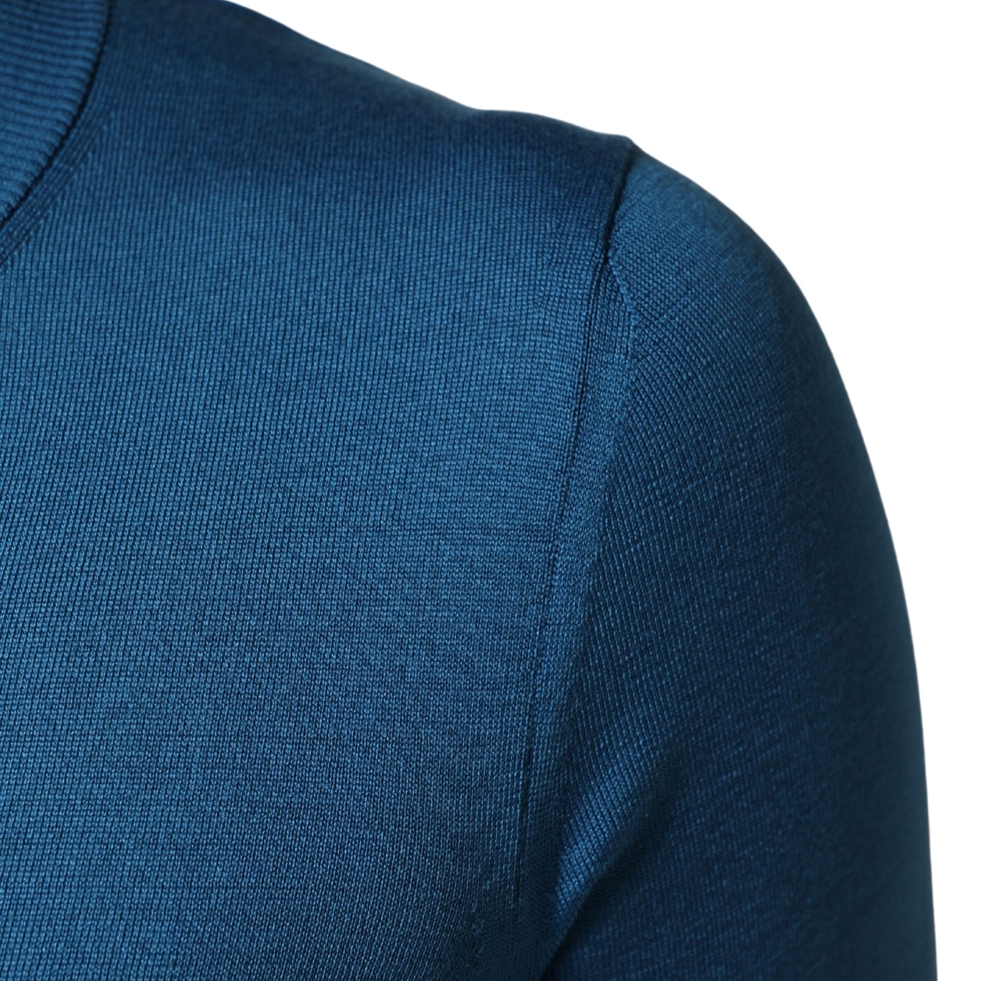 Dolce & Gabbana Blue Silk Sequined CrewNeck Pullover Sweater