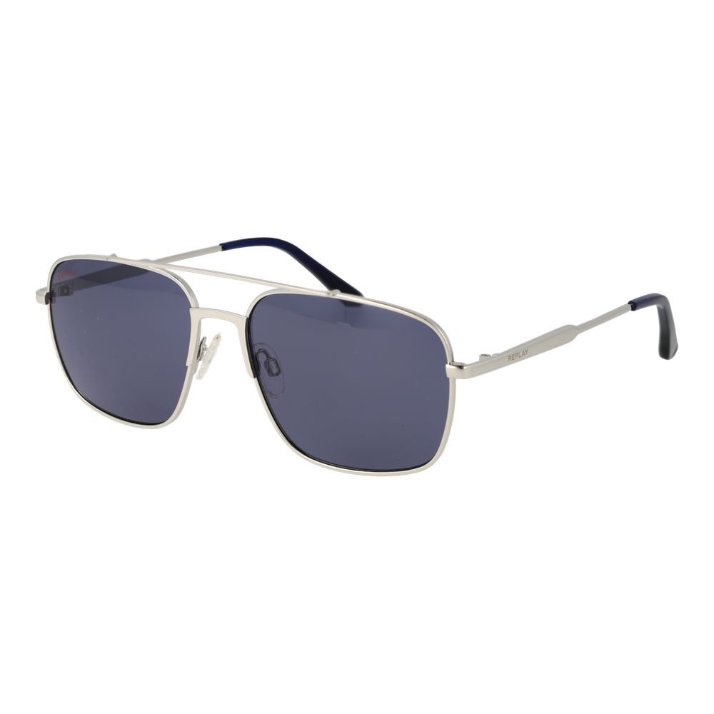 Replay Silver Metal Sunglasses
