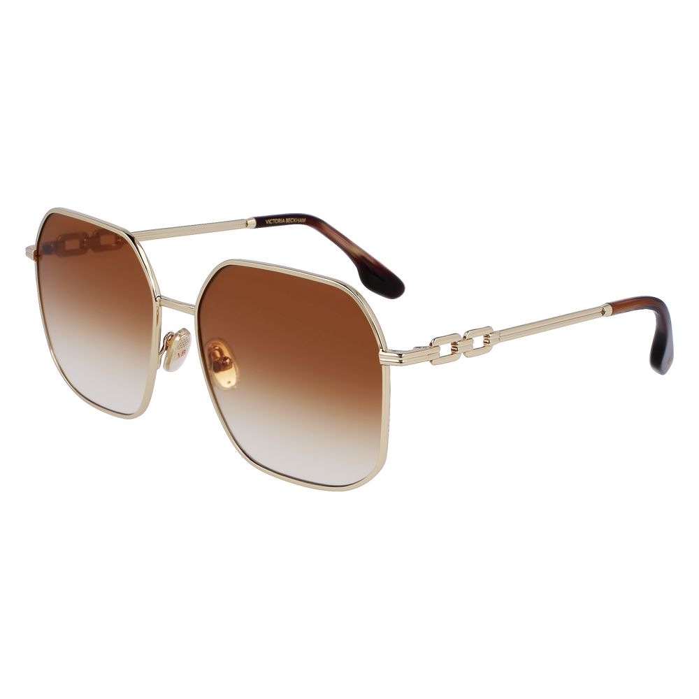 Victoria Beckham Gold Metal Sunglasses