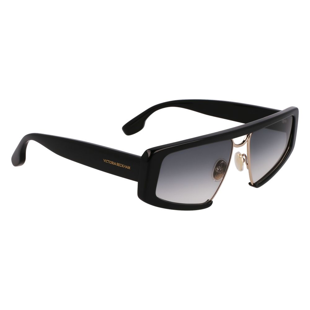 Victoria Beckham Black Metal & Plastic Sunglasses
