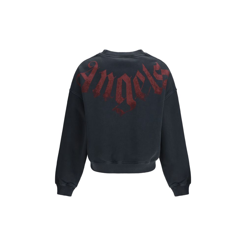 Palm Angels Black Cotton Sweatshirt
