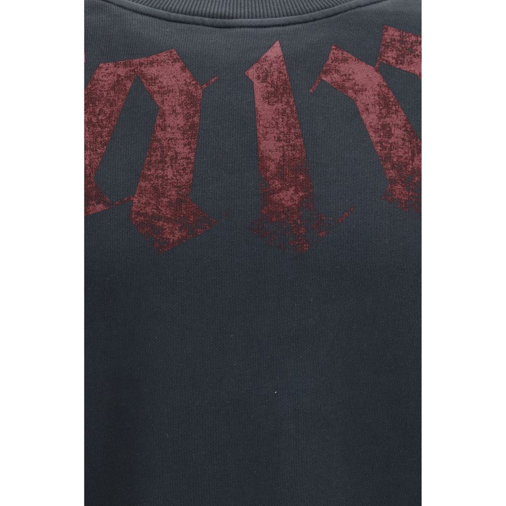 Palm Angels Black Cotton Sweatshirt