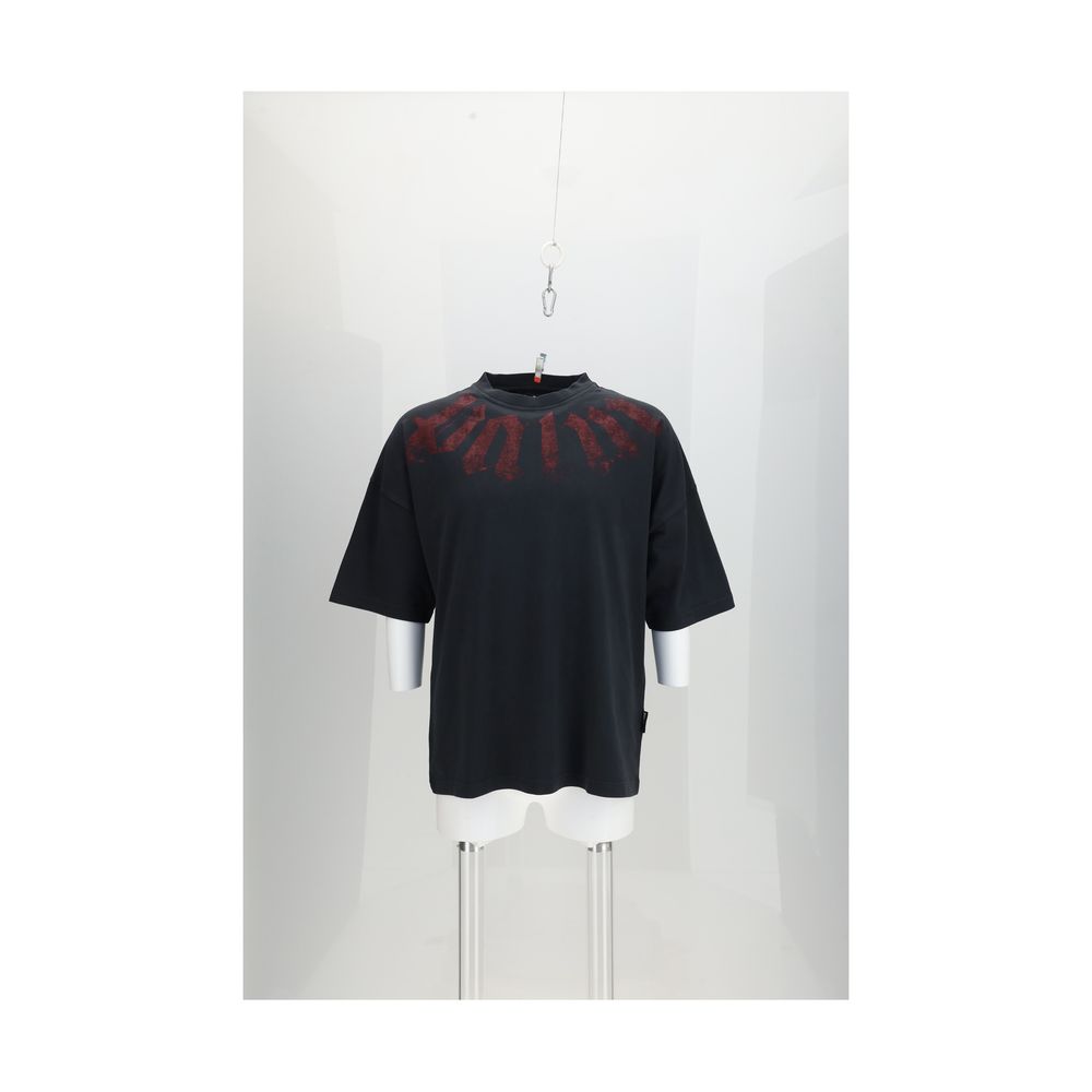 Palm Angels Black Cotton T-Shirt