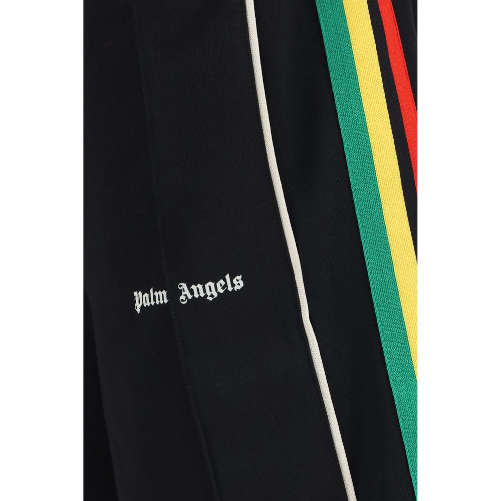 Palm Angels Black Polyester Bermuda Shorts