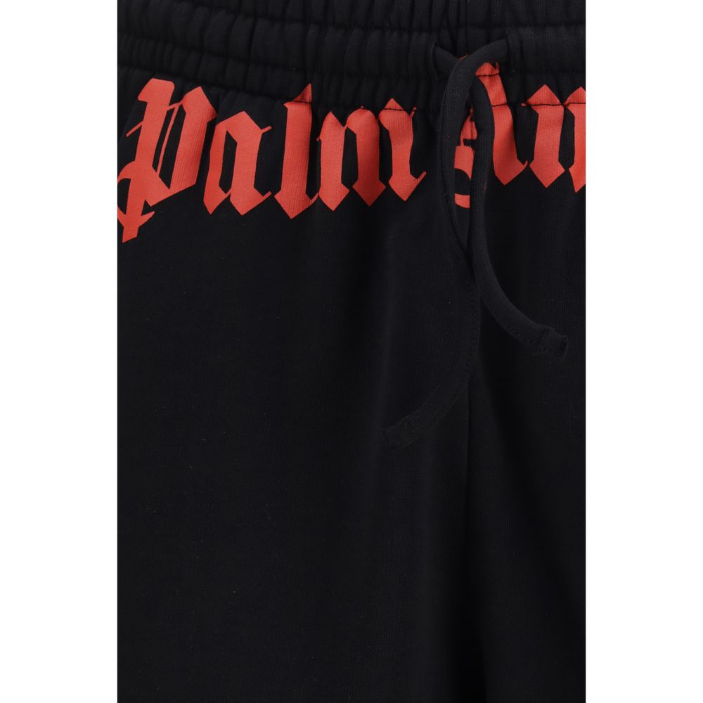 Palm Angels Black Cotton Bermuda Shorts