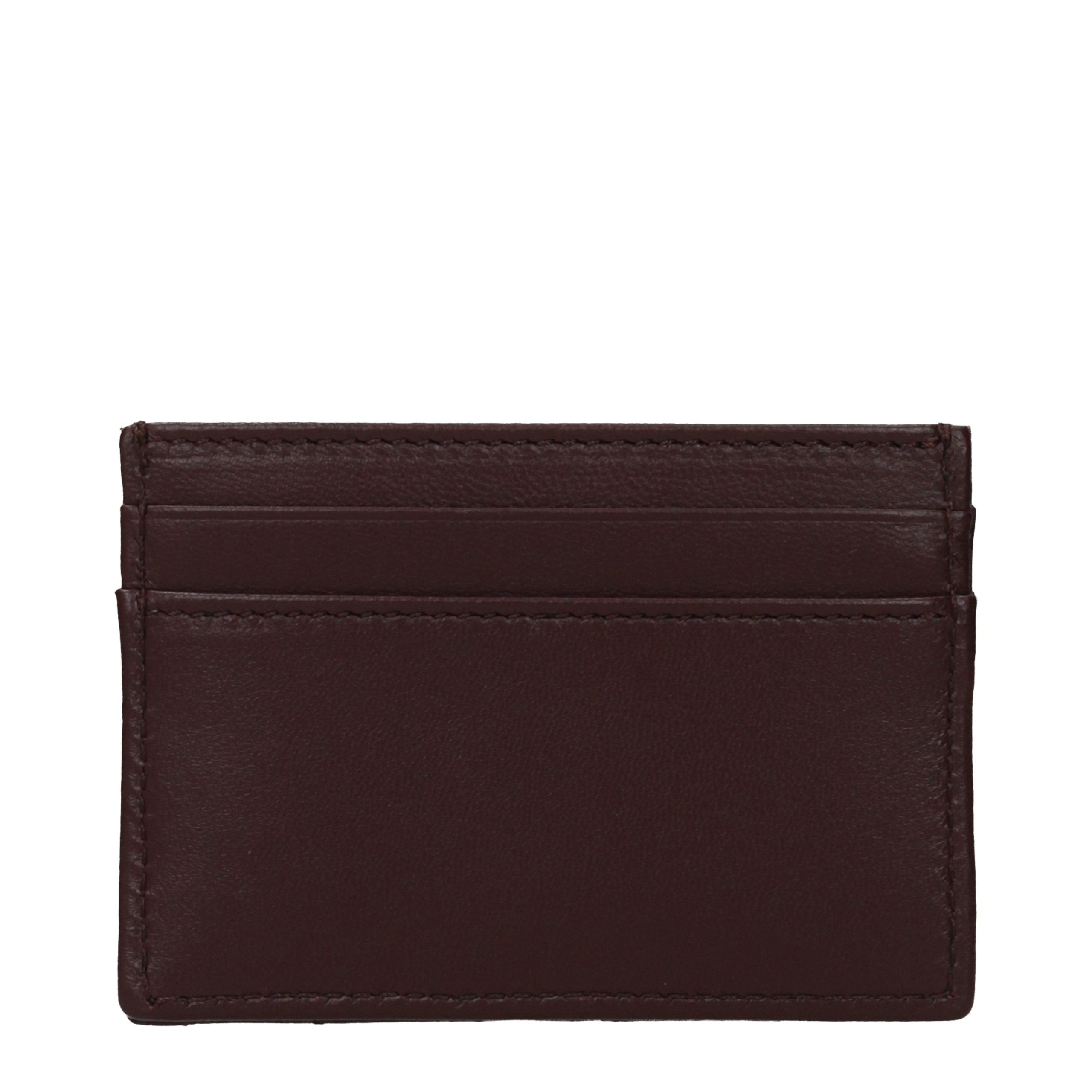 Versace Brown Leather Cardholder