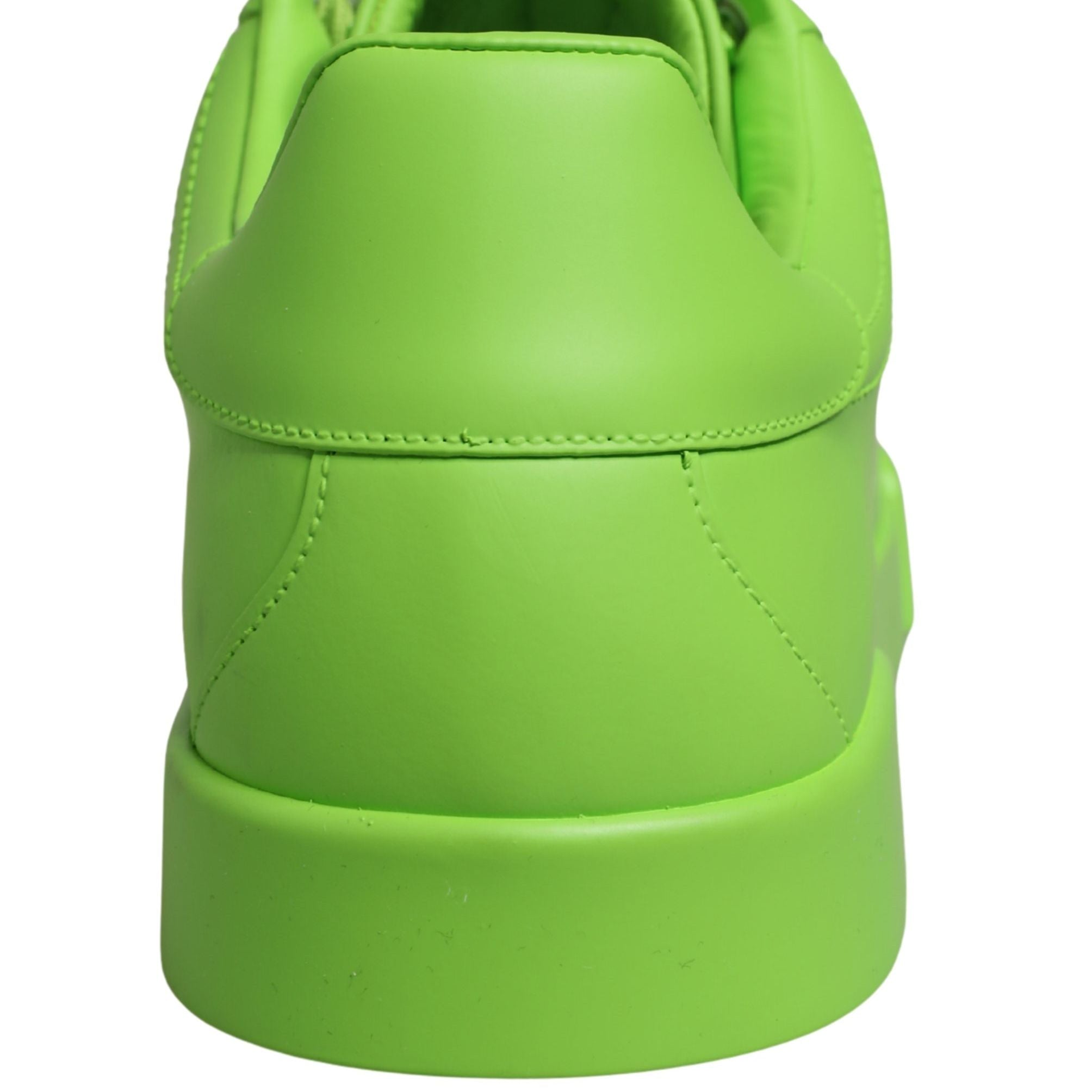 Dolce & Gabbana Green Leather Portofino Low Top Sneakers Shoes