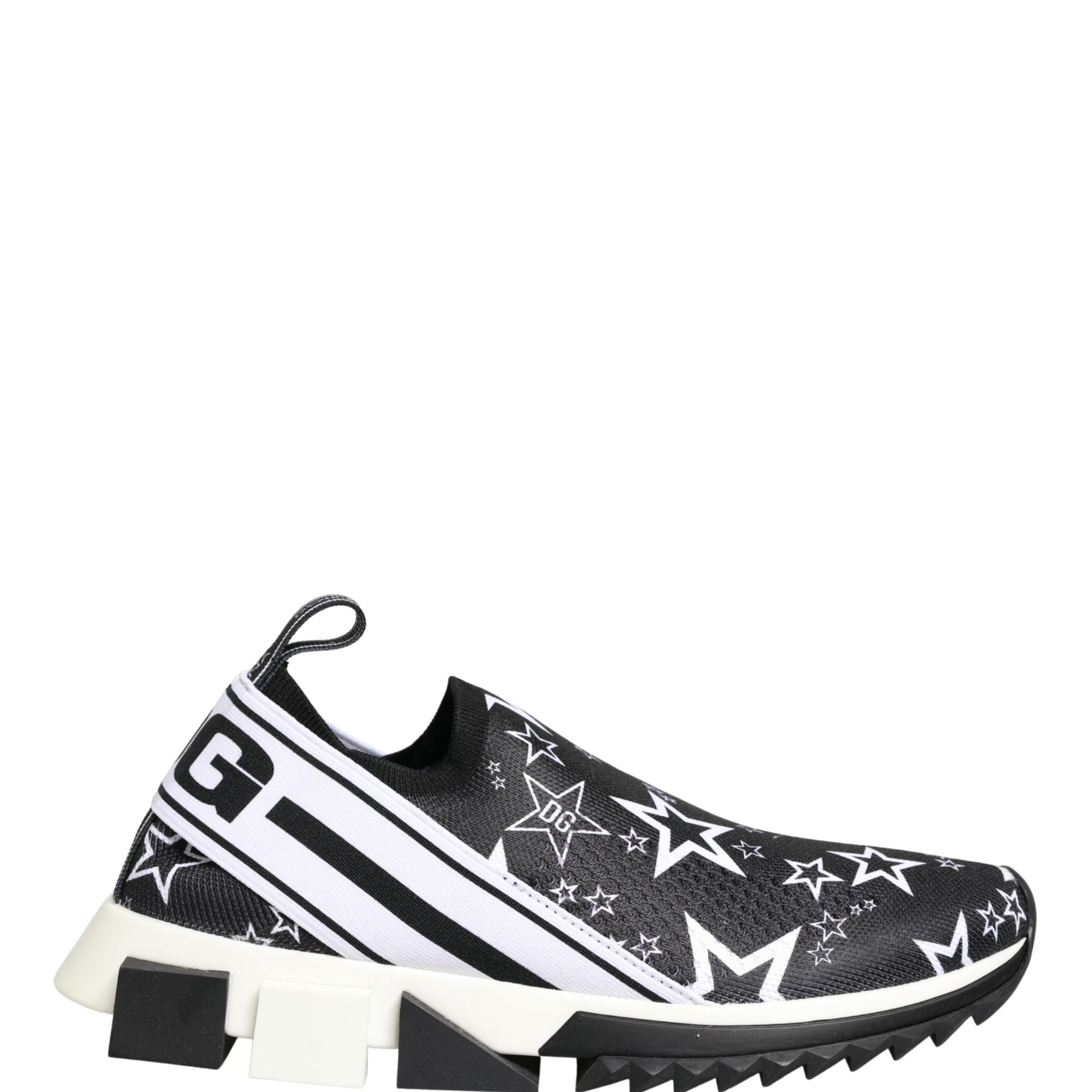 Dolce & Gabbana Black Stars Logo SORRENTO Sneakers Shoes