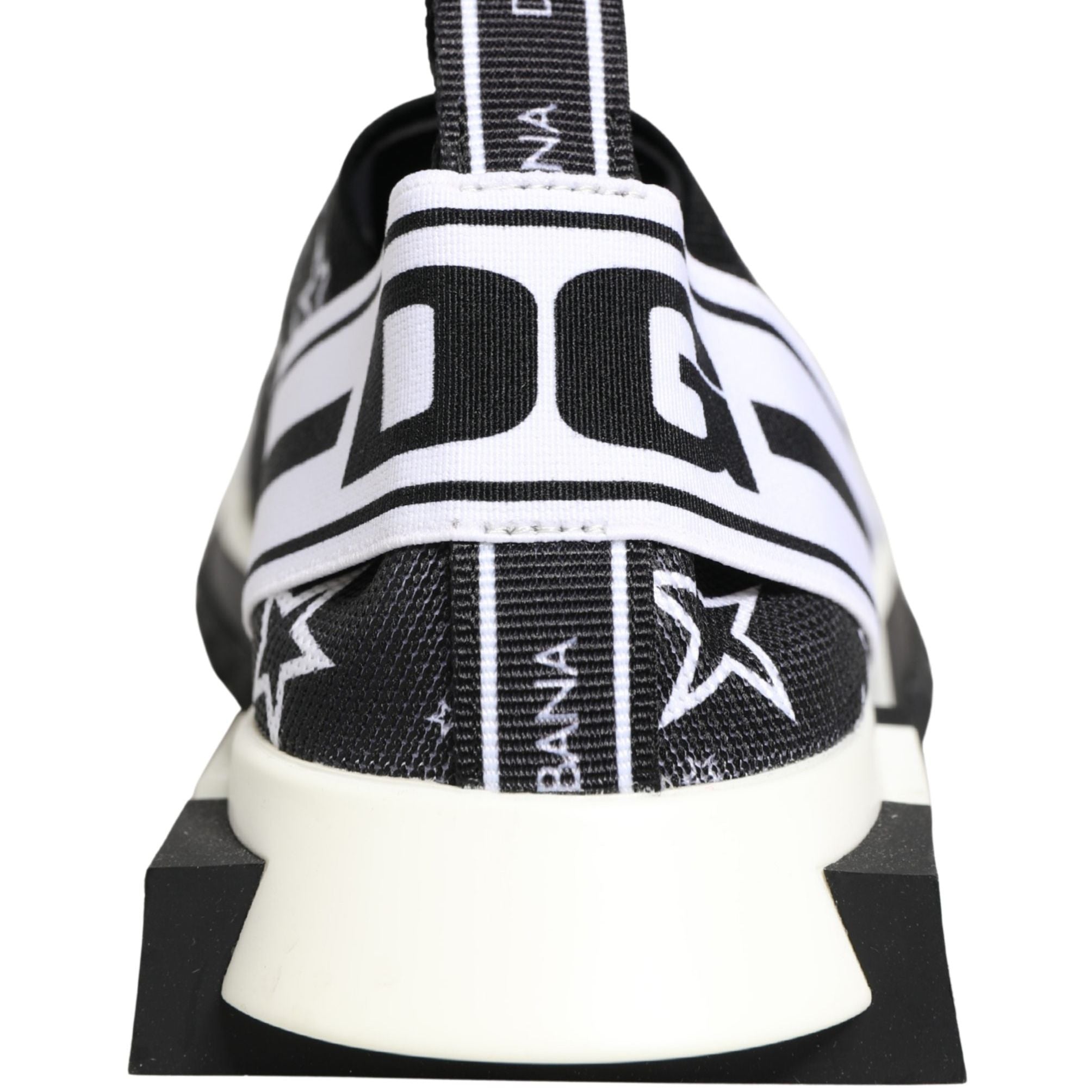Dolce & Gabbana Black Stars Logo SORRENTO Sneakers Shoes