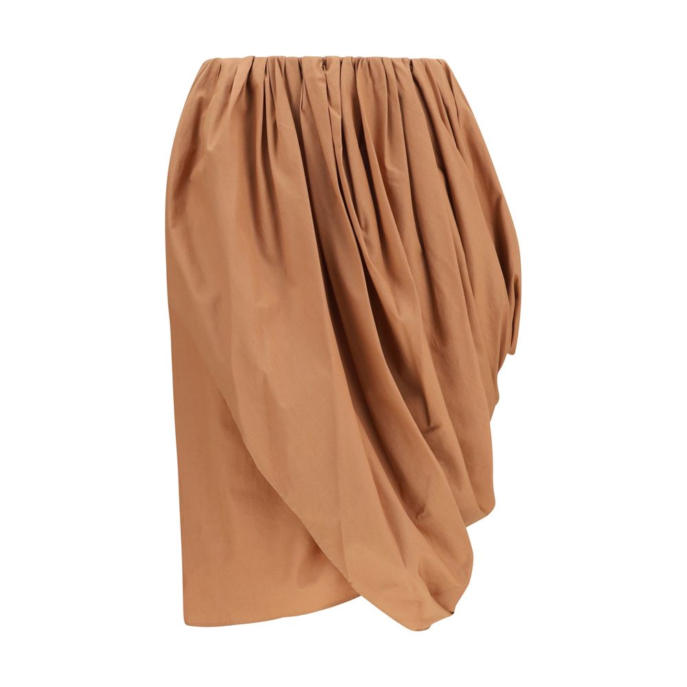 Chloé Beige Cotton Midi Skirt