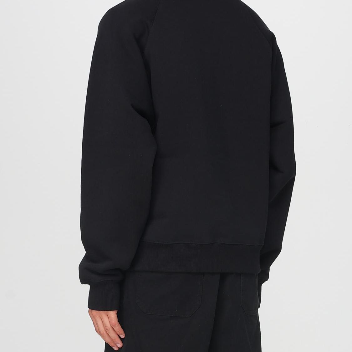 Ami Paris Black Cotton Sweatshirt