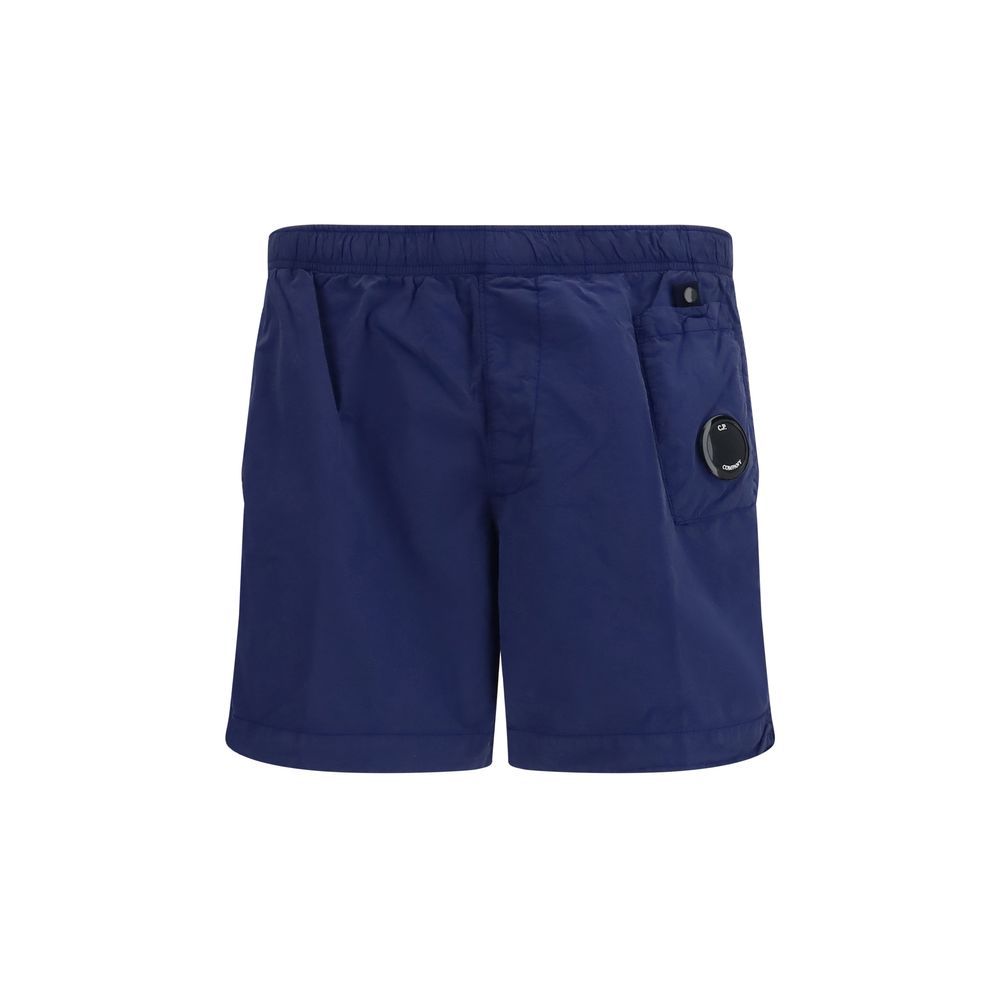 C.P. Company Blue Nylon Short And Mini Shorts