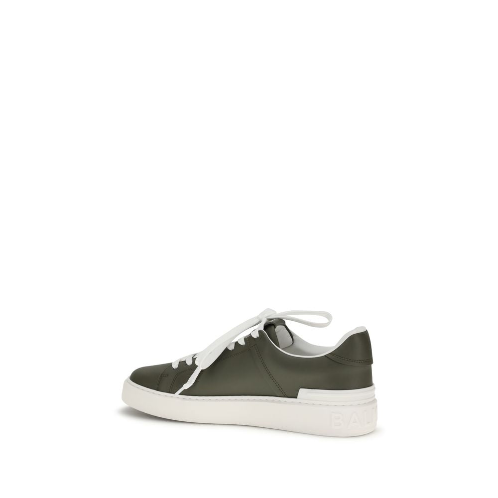 Balmain Bicolor Calf Leather Bos Taurus Low Top Sneakers