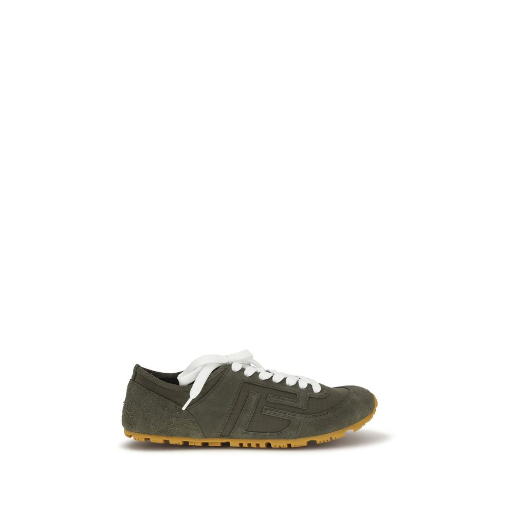 Balmain Bicolor Calf Leather Bos Taurus Athletic Sneakers
