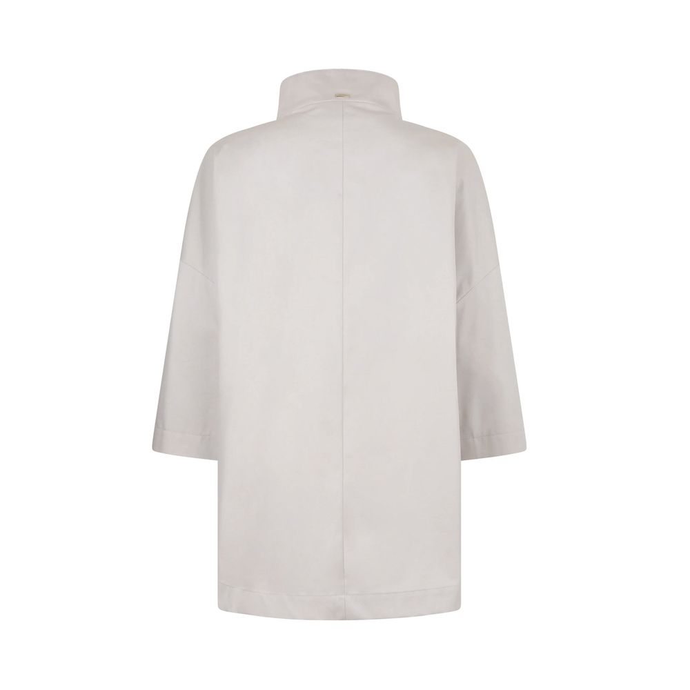 Herno White Cotton Coat