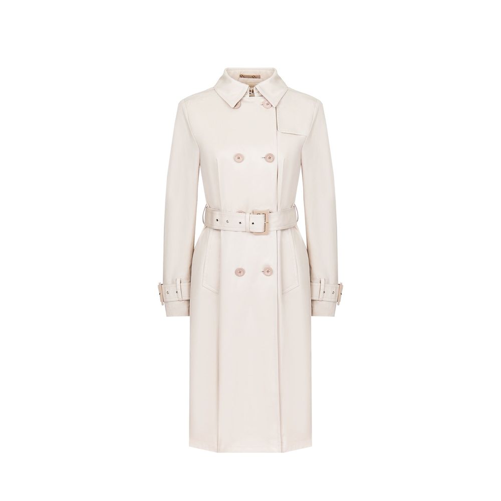 Herno White Cotton Coat