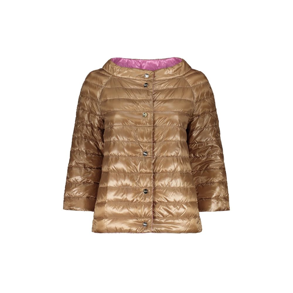 Herno Brown Polyamide Coat