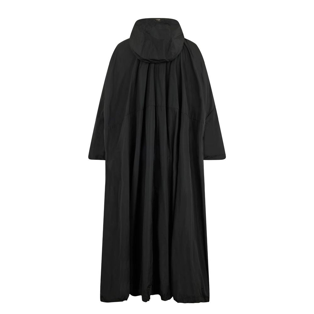 Herno Black Polyester Coat