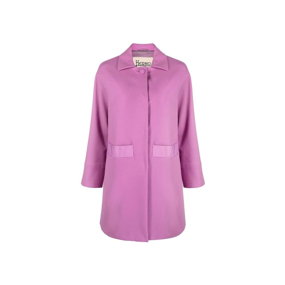 Herno Purple Cotton Coat