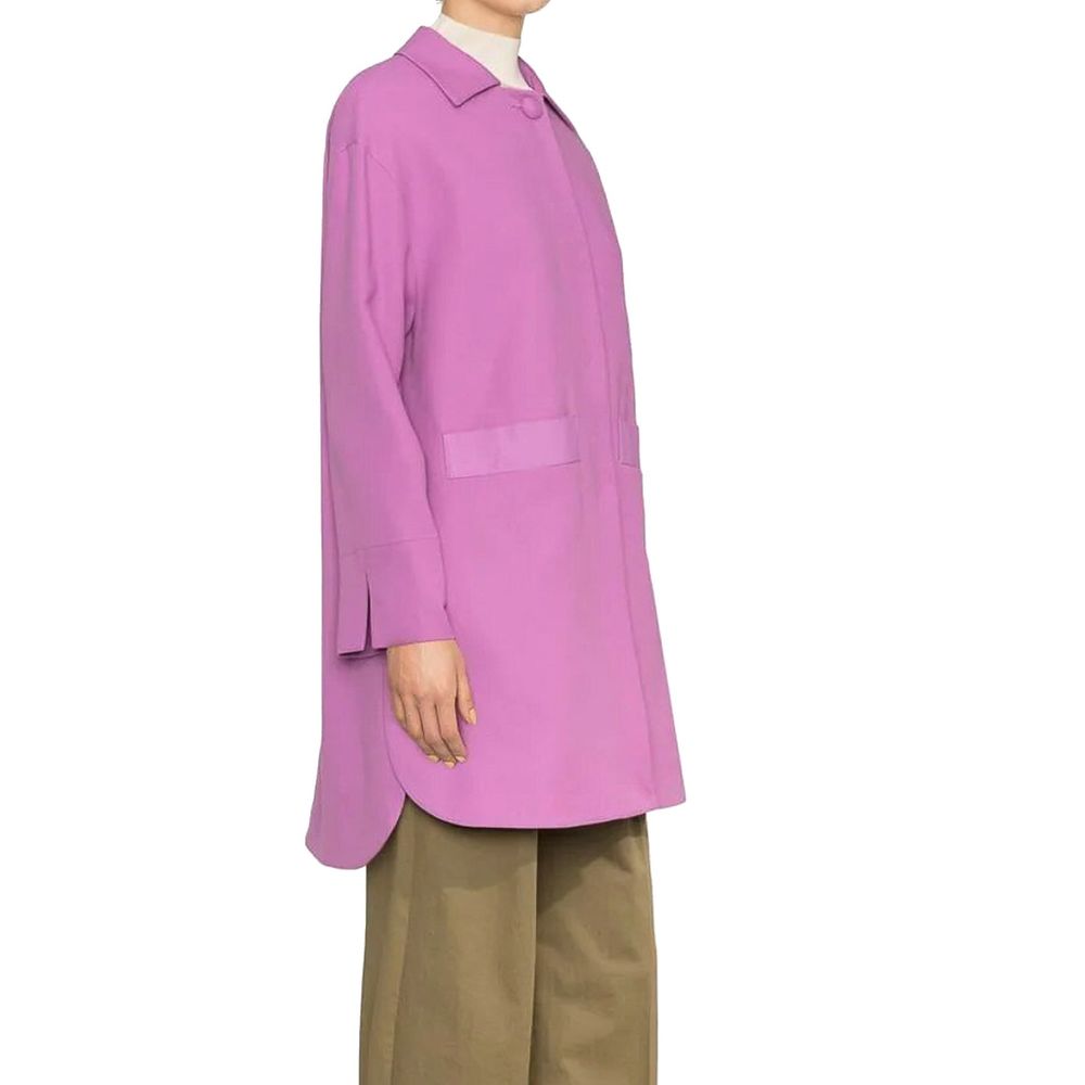 Herno Purple Cotton Coat