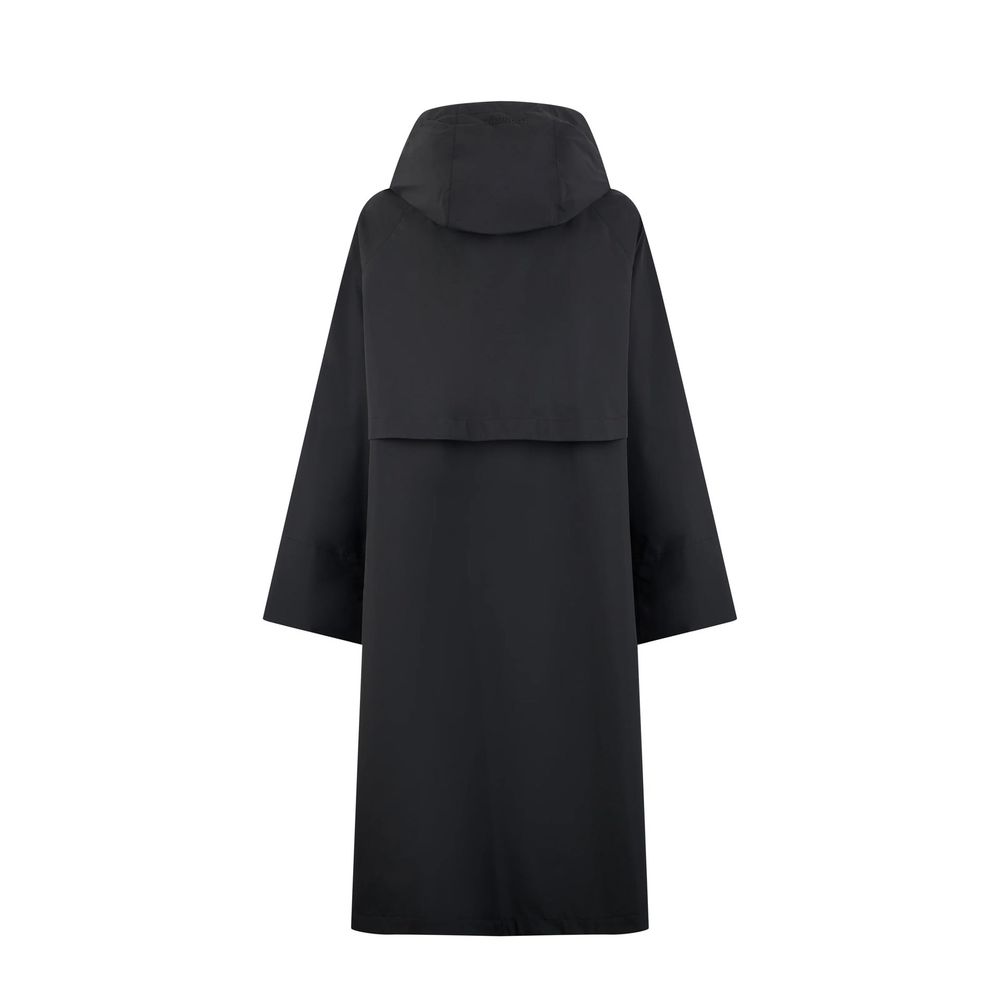 Herno Black Polyester Coat