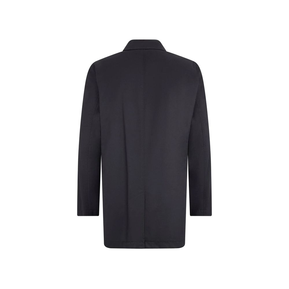Herno Black Cotton Coat