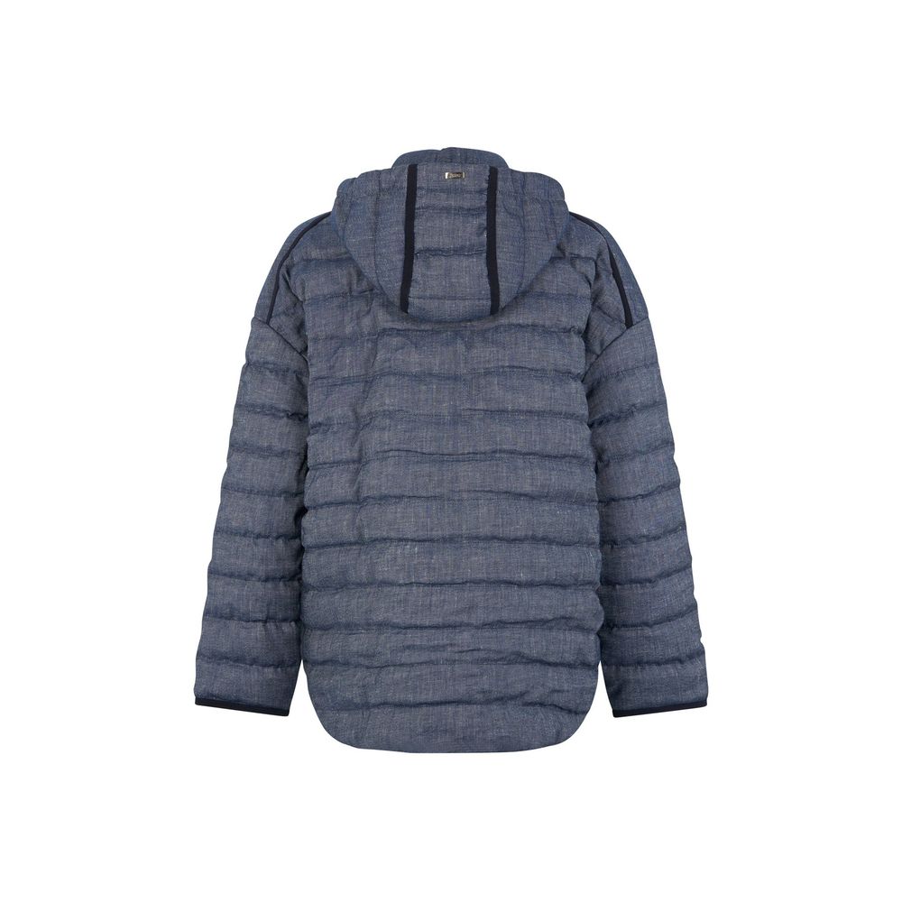 Herno Blue Cotton Jackets And Coat
