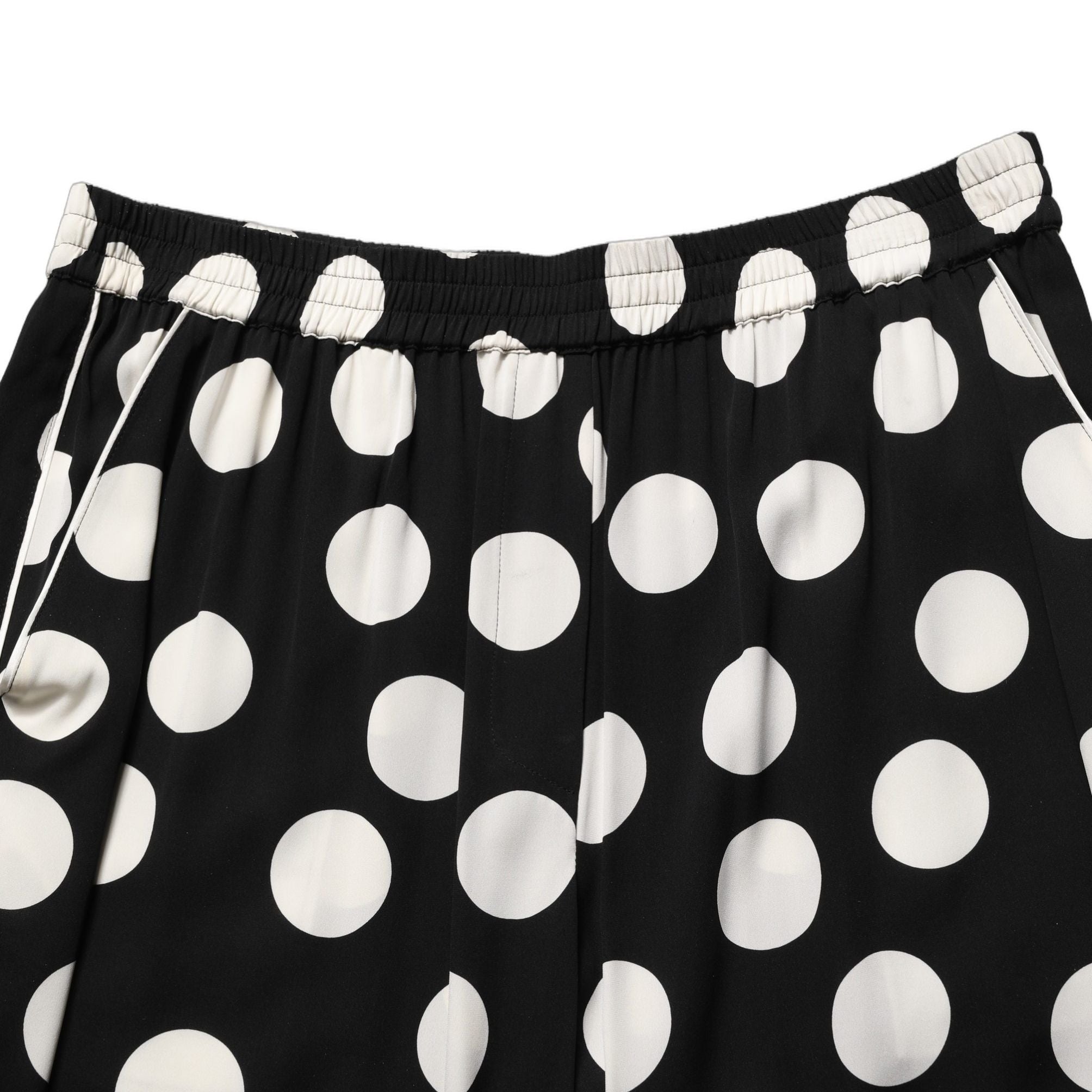 Dolce & Gabbana Black White Polka Dot Pajama 2 Piece Set Sleepwear