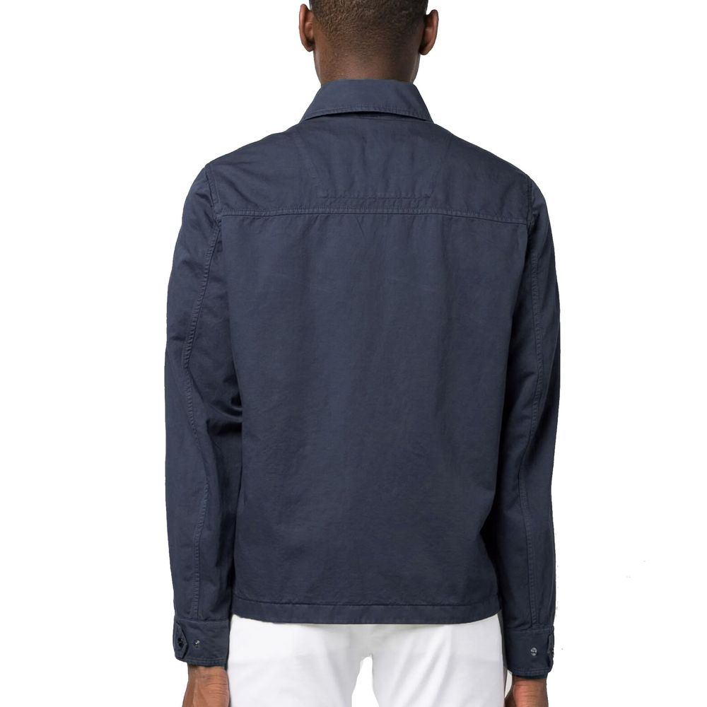 Herno Blue Cotton Coat