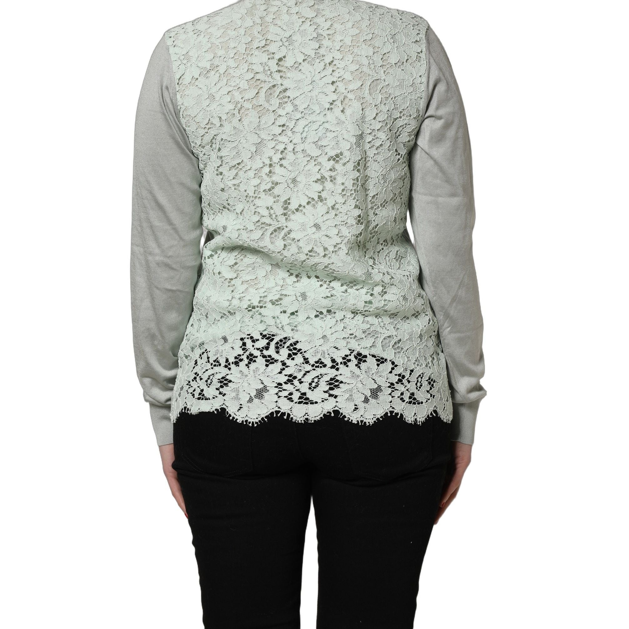 Dolce & Gabbana Green ButtonDown LongSleeve Cardigan Sweater
