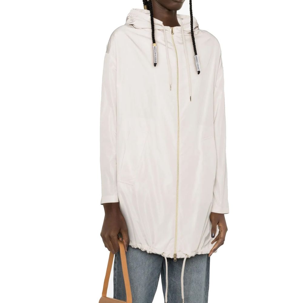 Herno White Polyester Coat