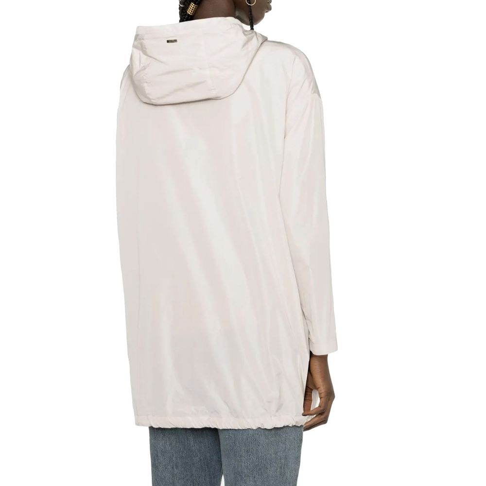 Herno White Polyester Coat