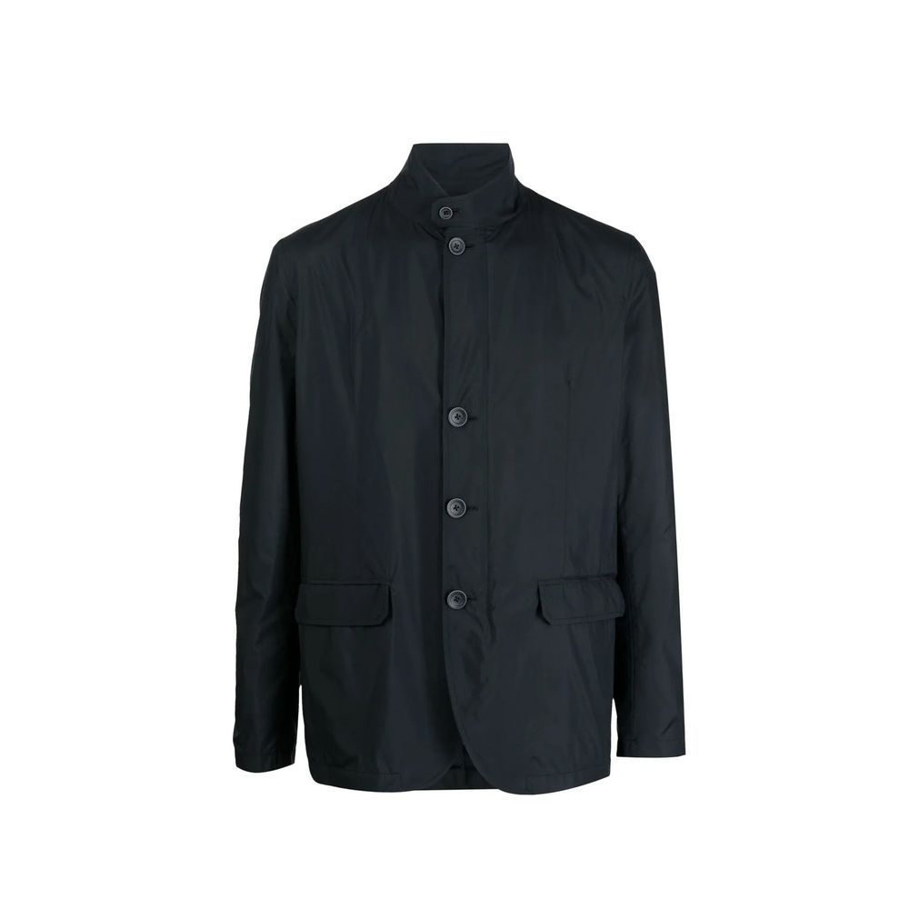 Herno Black Polyester Coat