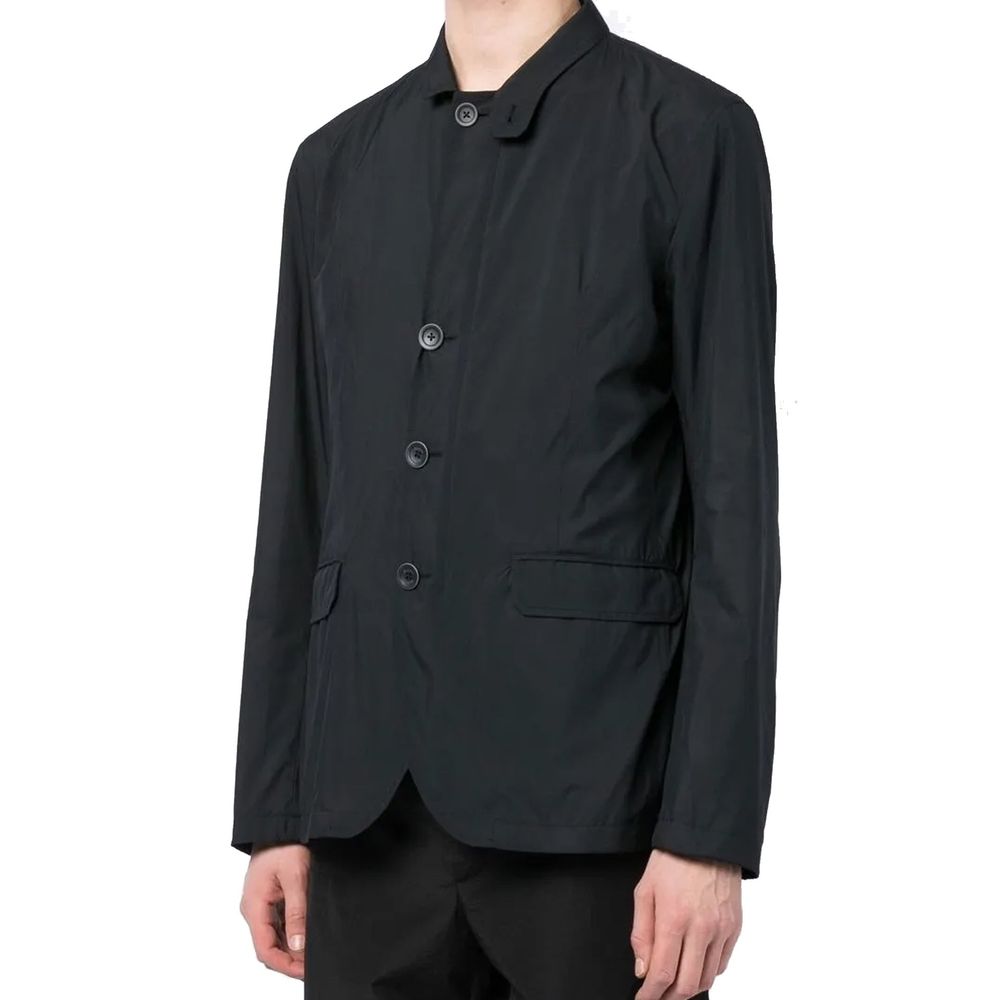 Herno Black Polyester Coat