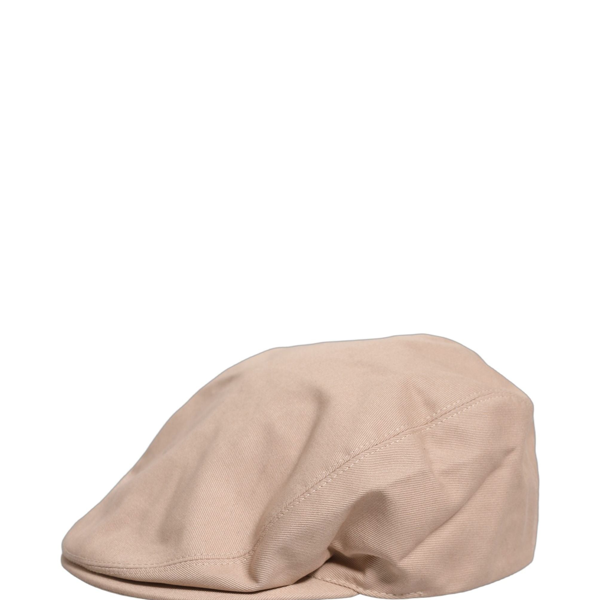 Dolce & Gabbana Men Beige Cotton Newsboy Cloth Capello Hat