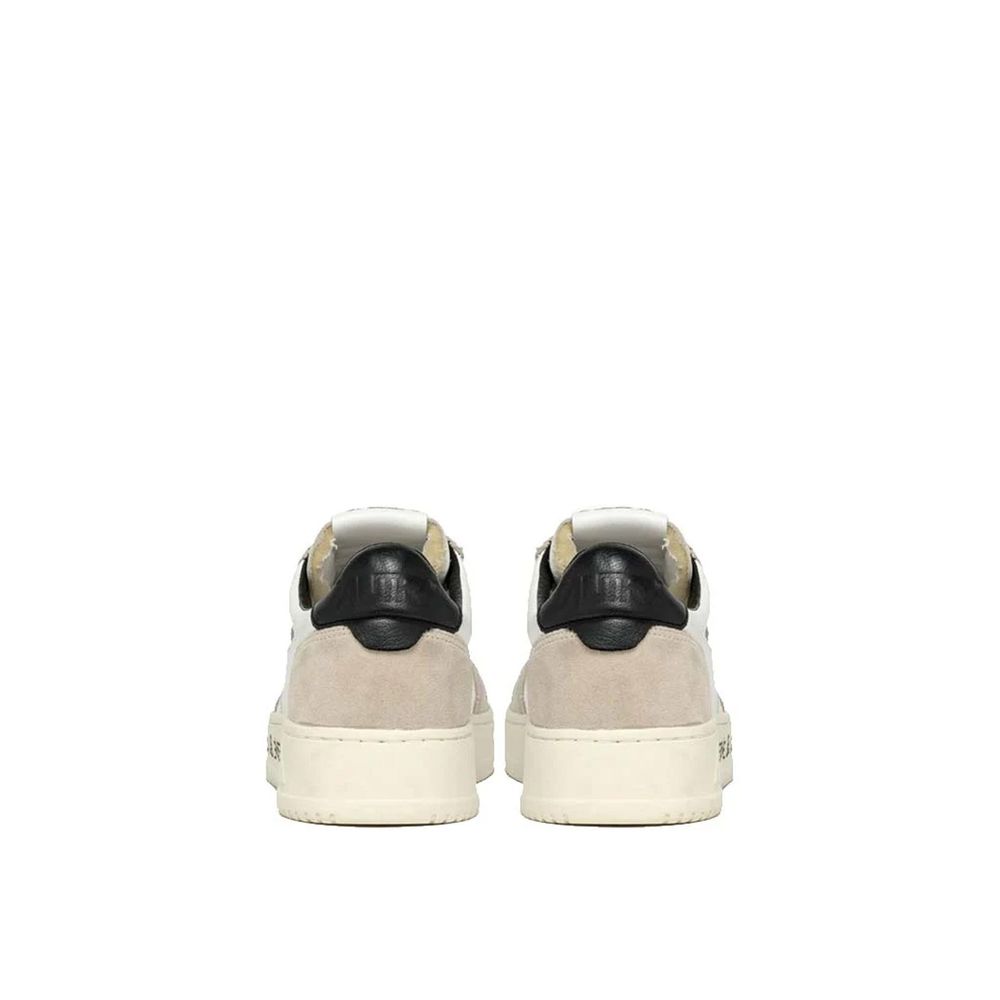 Autry White Goatskin Low Top Sneakers
