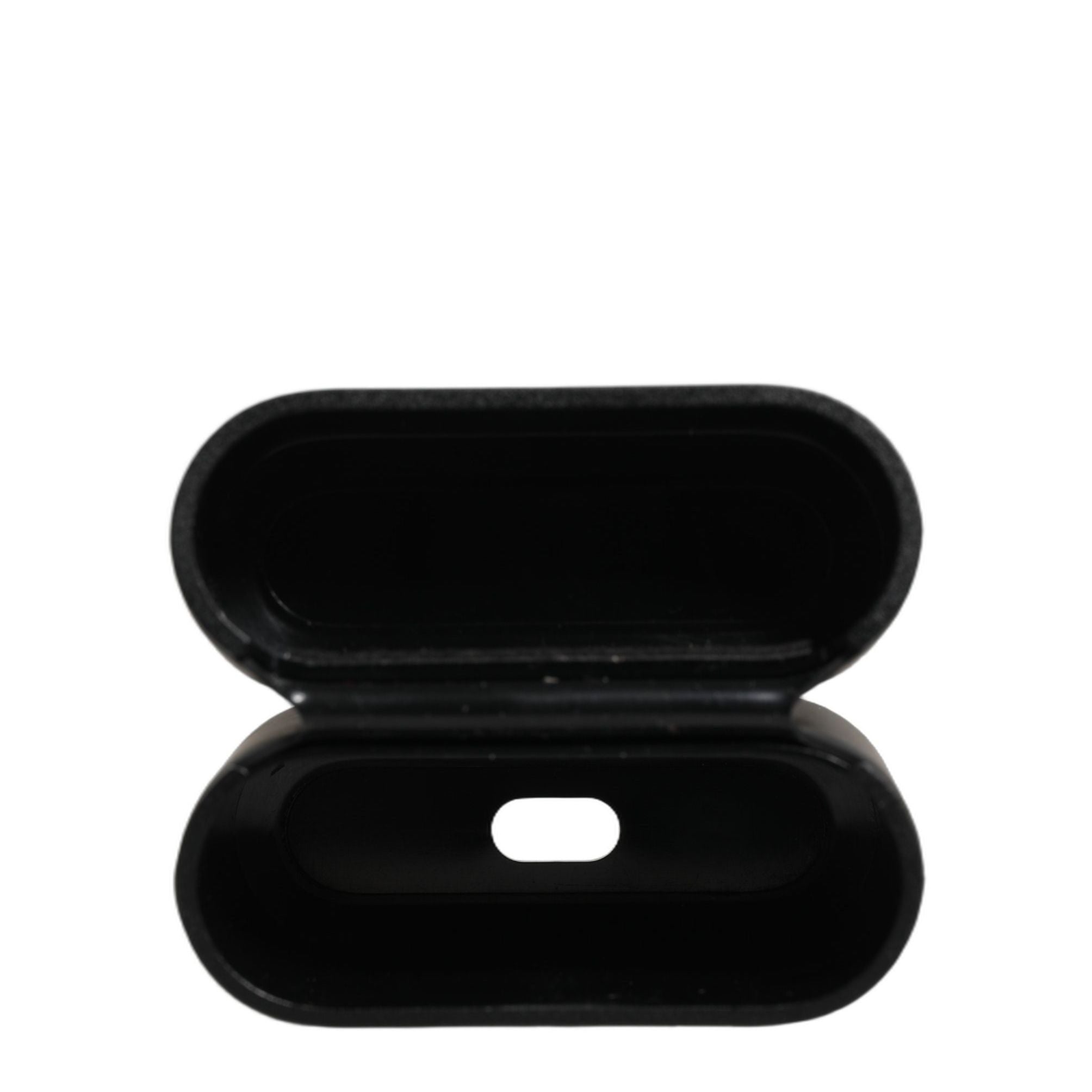 Dolce & Gabbana Case Black PVC Embossed Logo Flip Holder Women Airpods