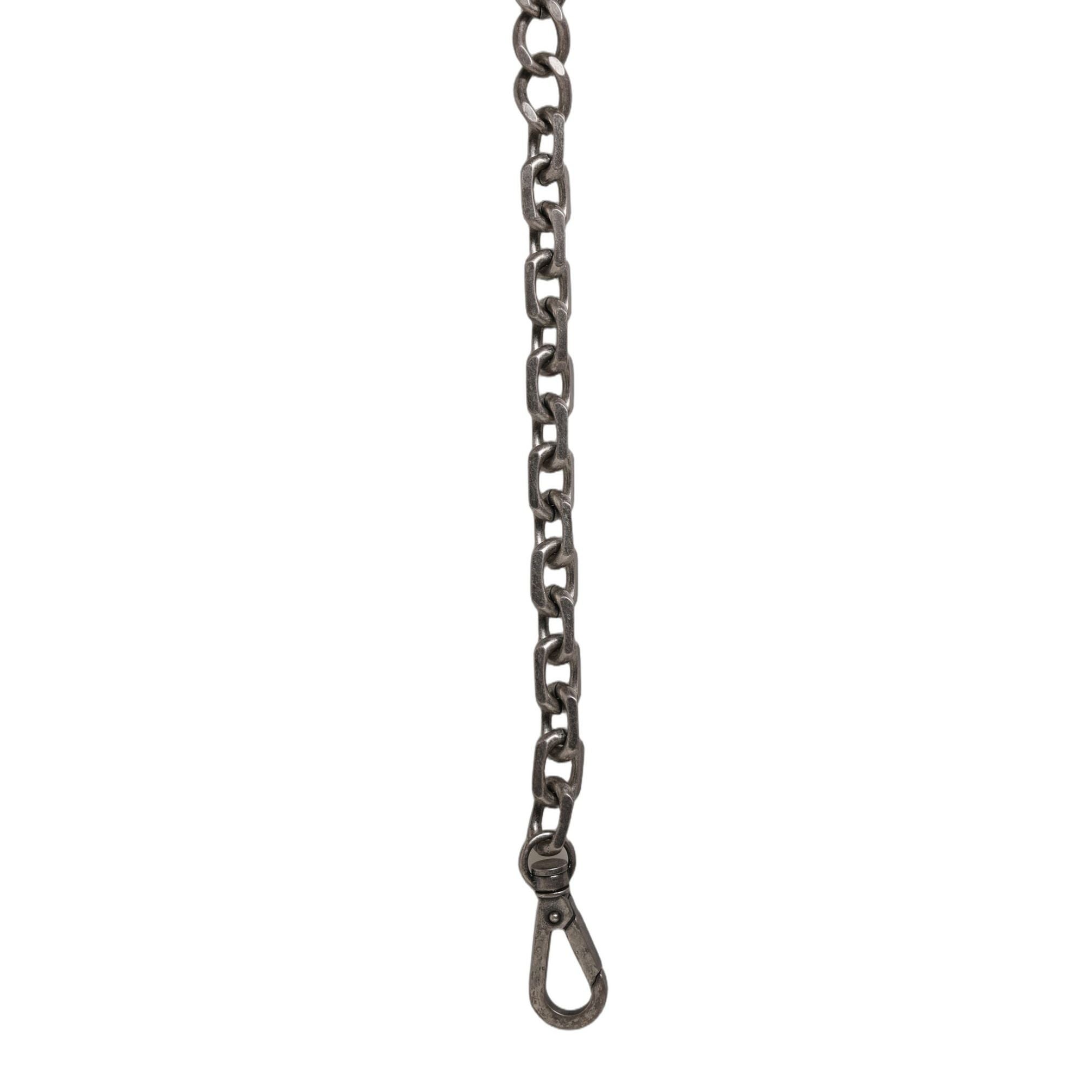 Dolce & Gabbana Silver Tone Heavy Chain Link Signature DG Logo Bracelet