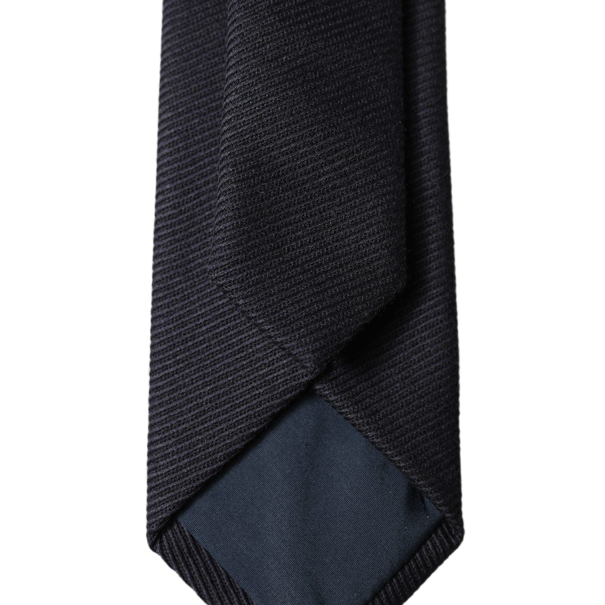 Dolce & Gabbana Black Solid 100% Silk Adjustable Men Tied Necktie Tie