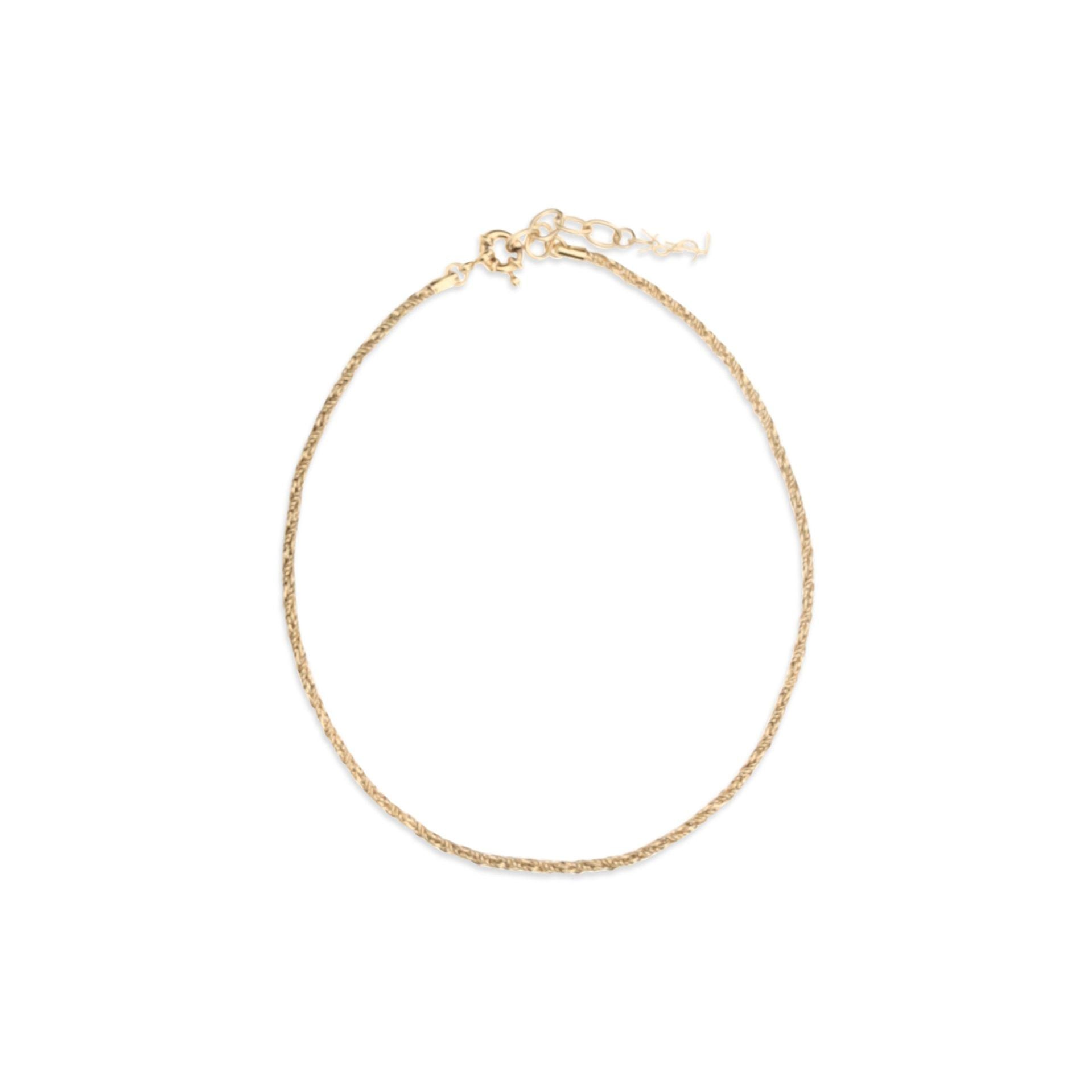 Saint Laurent Gold Brass Necklace