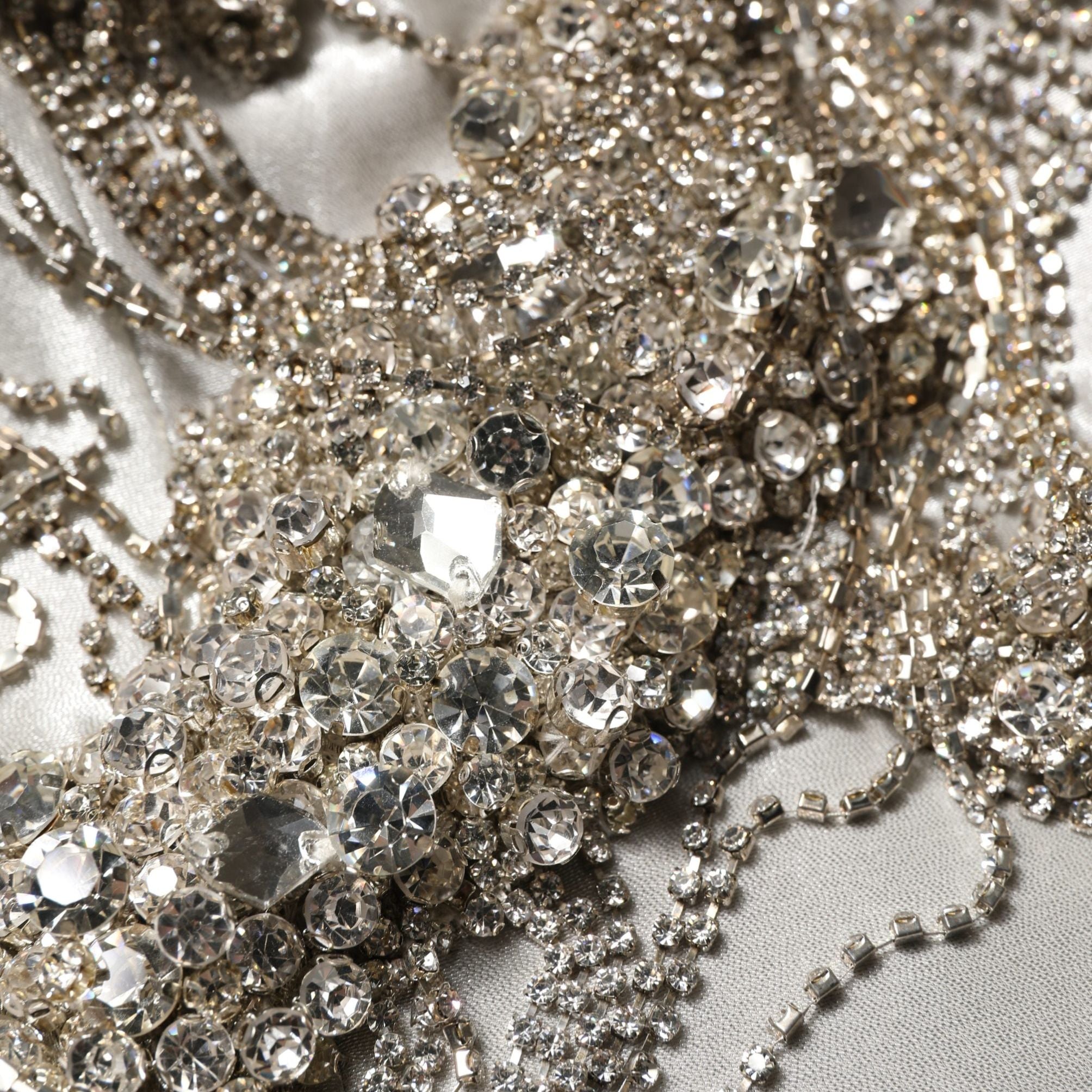 Dolce & Gabbana Silver Crystal Embellished EveningGown Dress