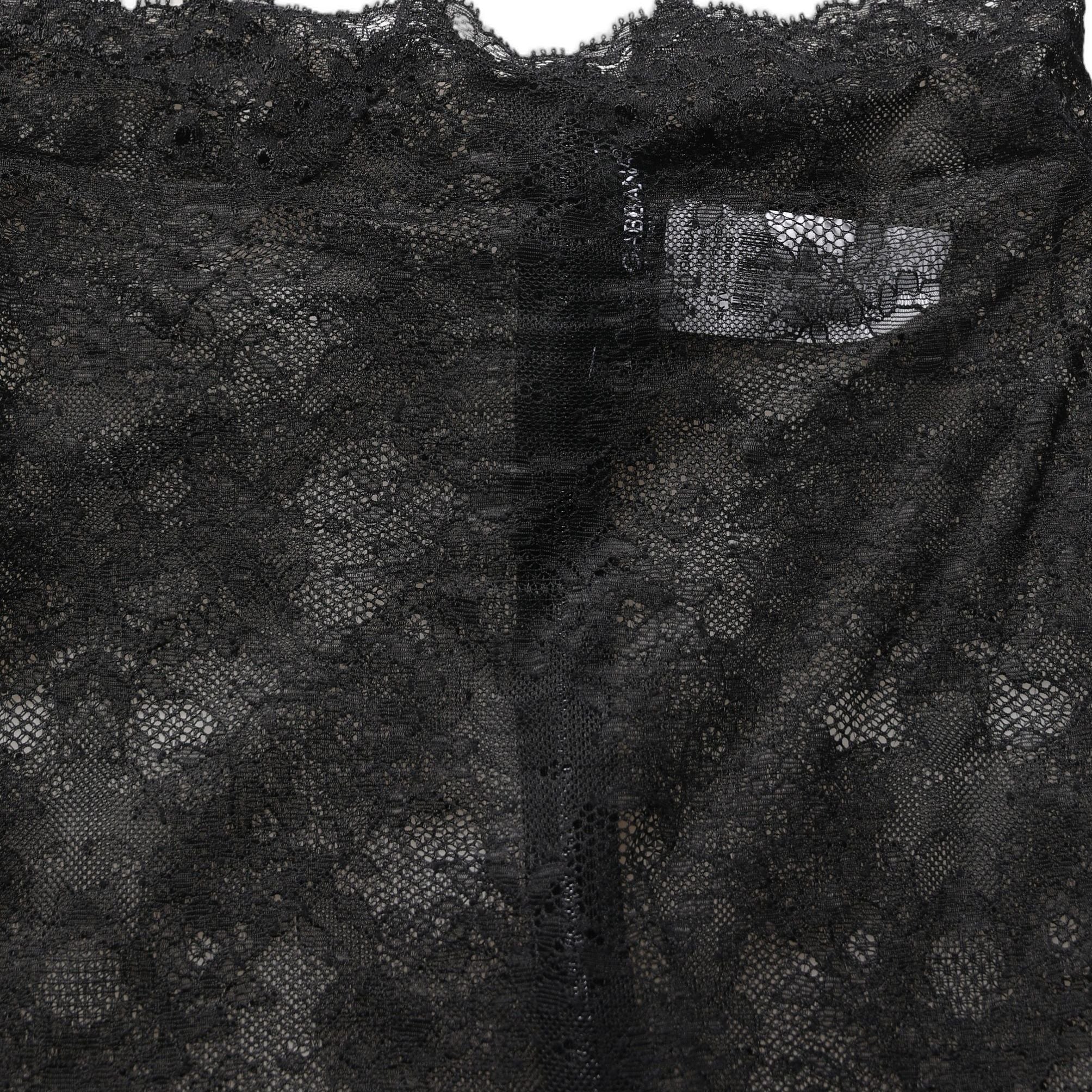 Dolce & Gabbana Black Floral Lace High Waist KneeLength Skirt