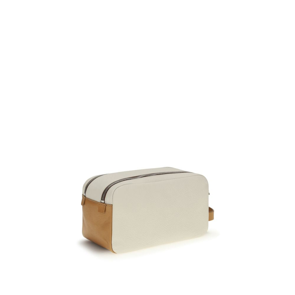 Brunello Cucinelli Beige Calf Leather Bos Taurus Other Accessories