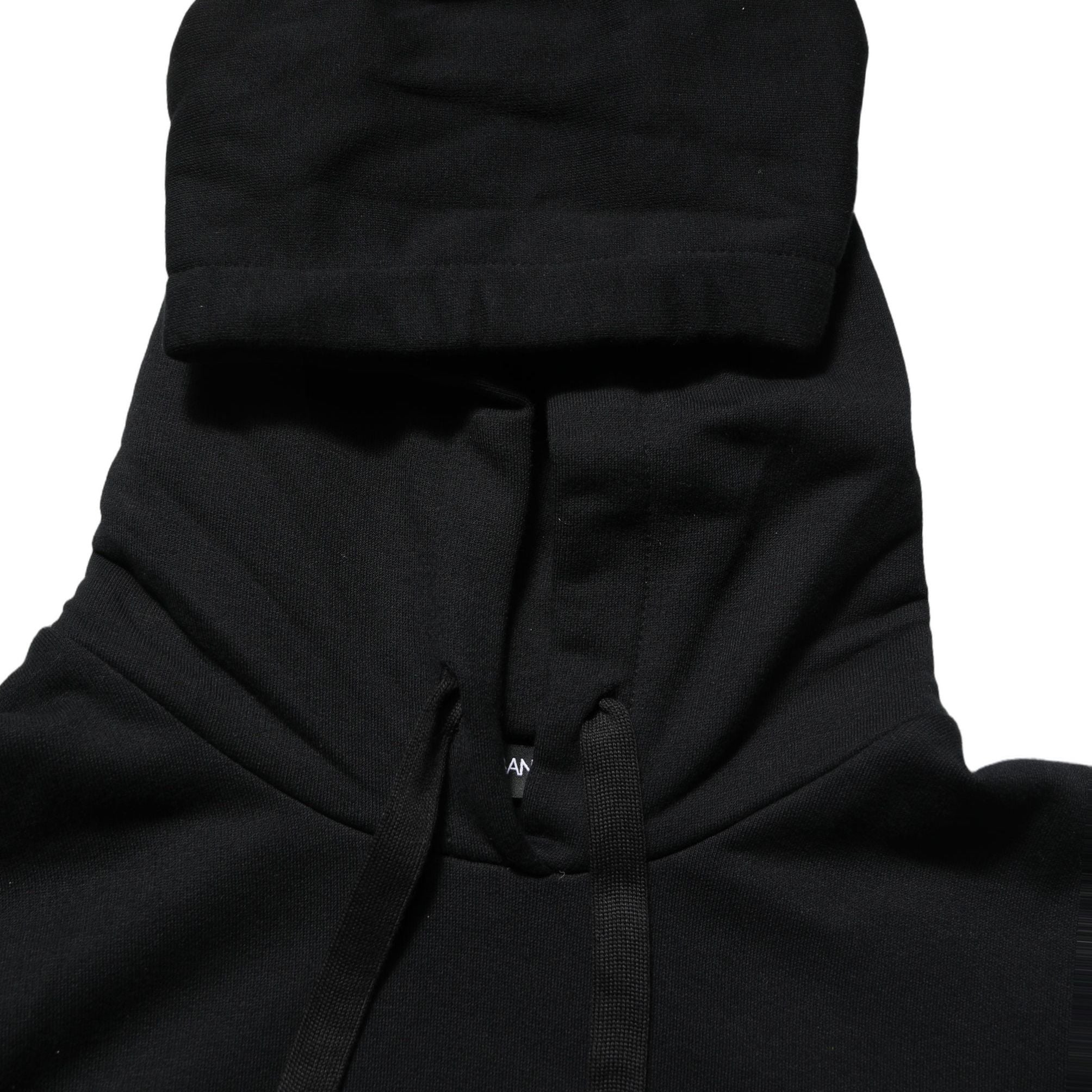 Dolce & Gabbana BlackWhite Appliqué Hooded Sweatshirt Sweater