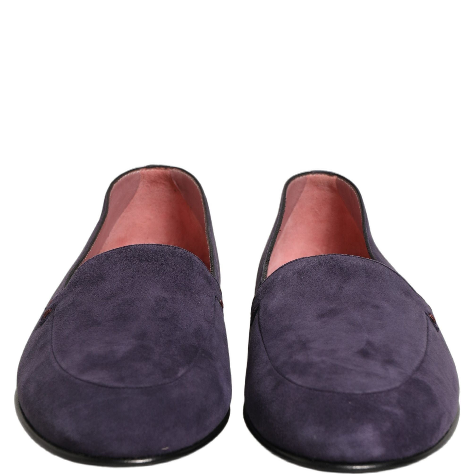 Dolce & Gabbana Violet Velvet Slip On Men Flats Loafers Shoes