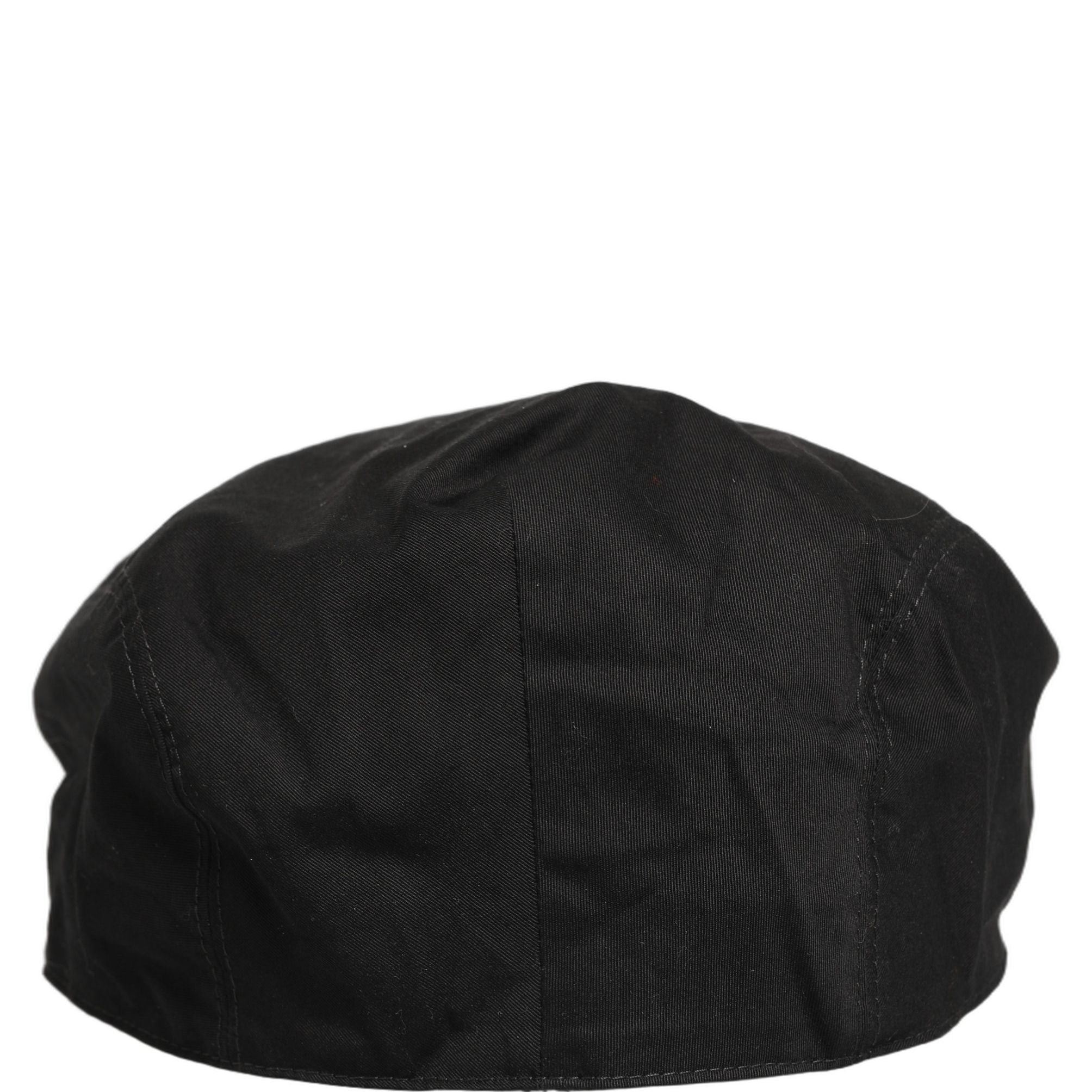 Dolce & Gabbana Men Black Cotton Stretch Newsboy Cloth Capello Hat