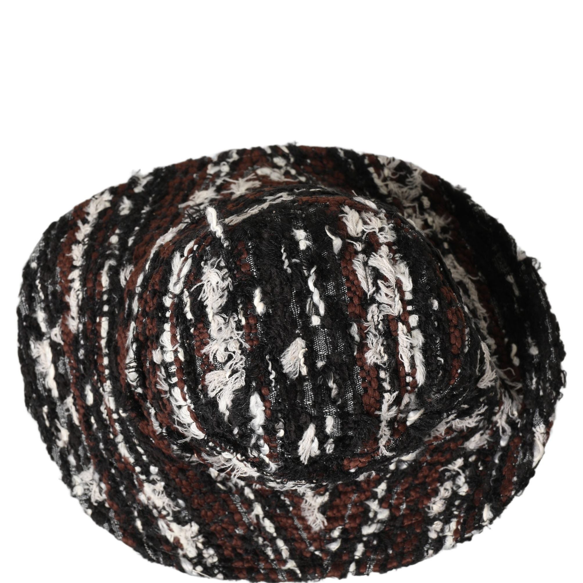 Dolce & Gabbana Women Multicolor Acrylic Tweed Bucket Capello Hat